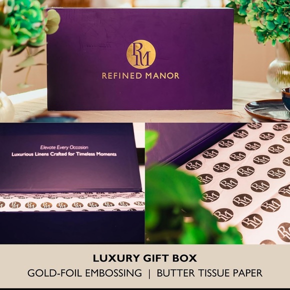 100% Pure Linen Tablecloth With Hemstitch by “Refined Manor”, Sze 60 x 90 New - Picture 6 of 9